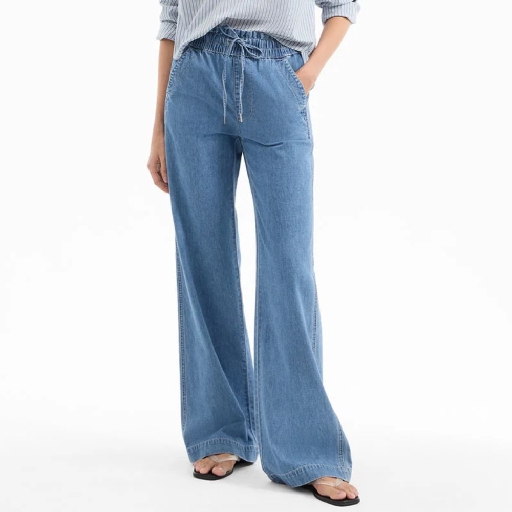 Veronica Beard Dunford Drawstring Jeans